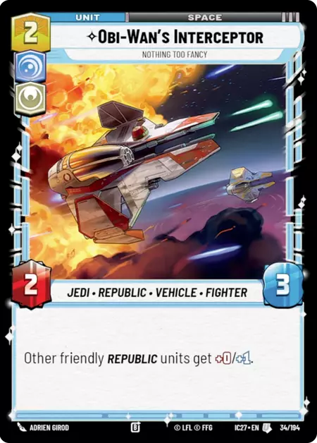 Obi-Wan's Interceptor — Nothing Too Fancy